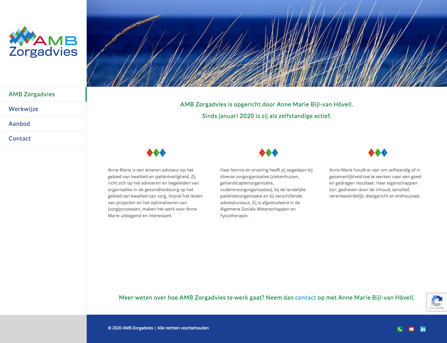 AMB Zorgadvies website